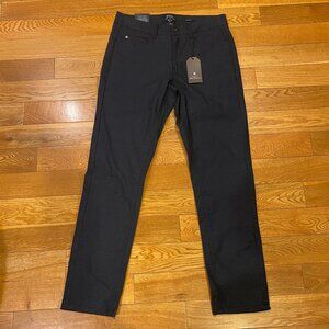 Ben Sherman Mens 30x30 Straight Slim Fit Stretch Navy Blue Pants Striped NWT